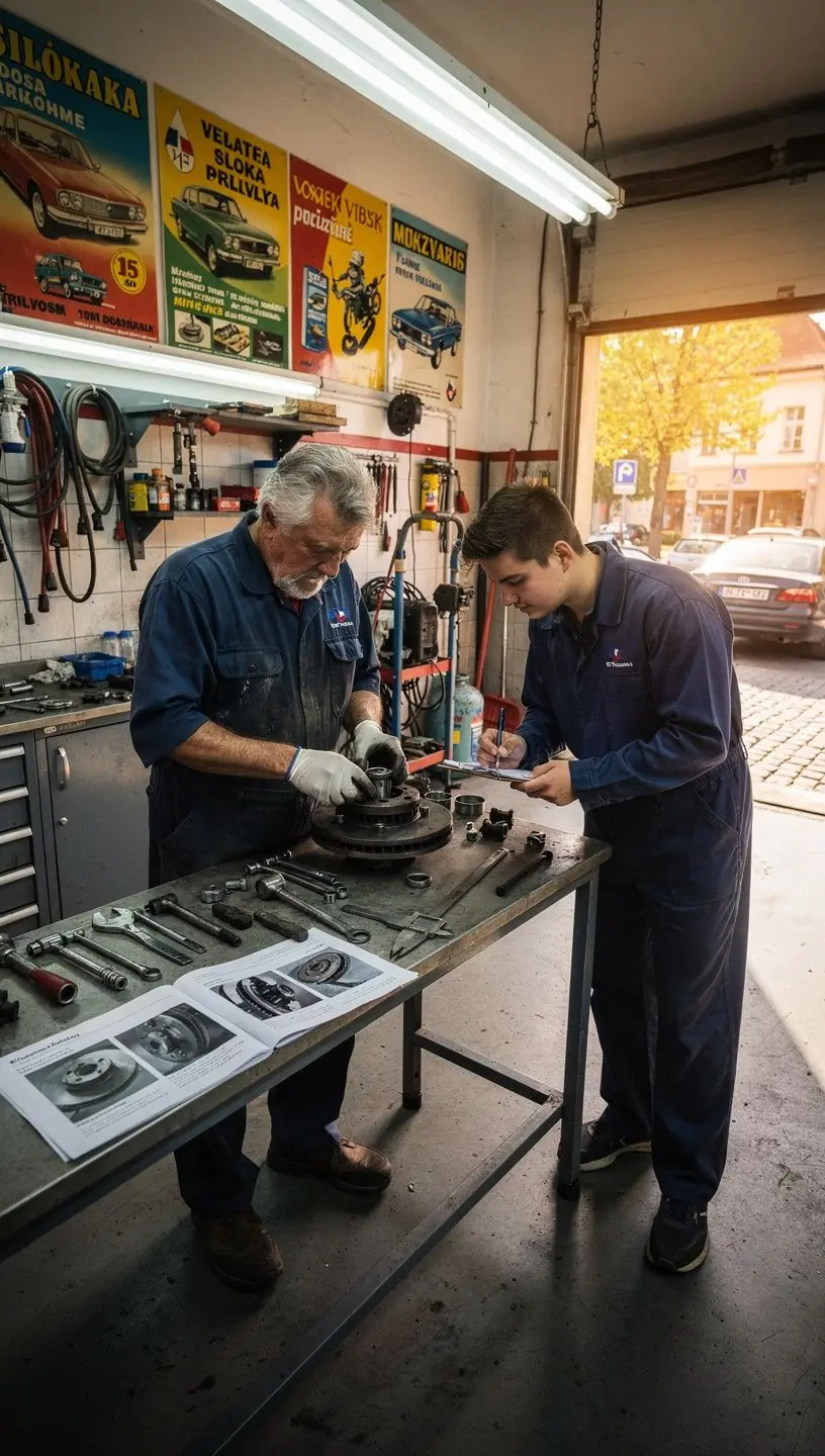 Autoservis so zvýrazneným nápisom o prioritnom termíne opravy do 48 hodín pre klientov.